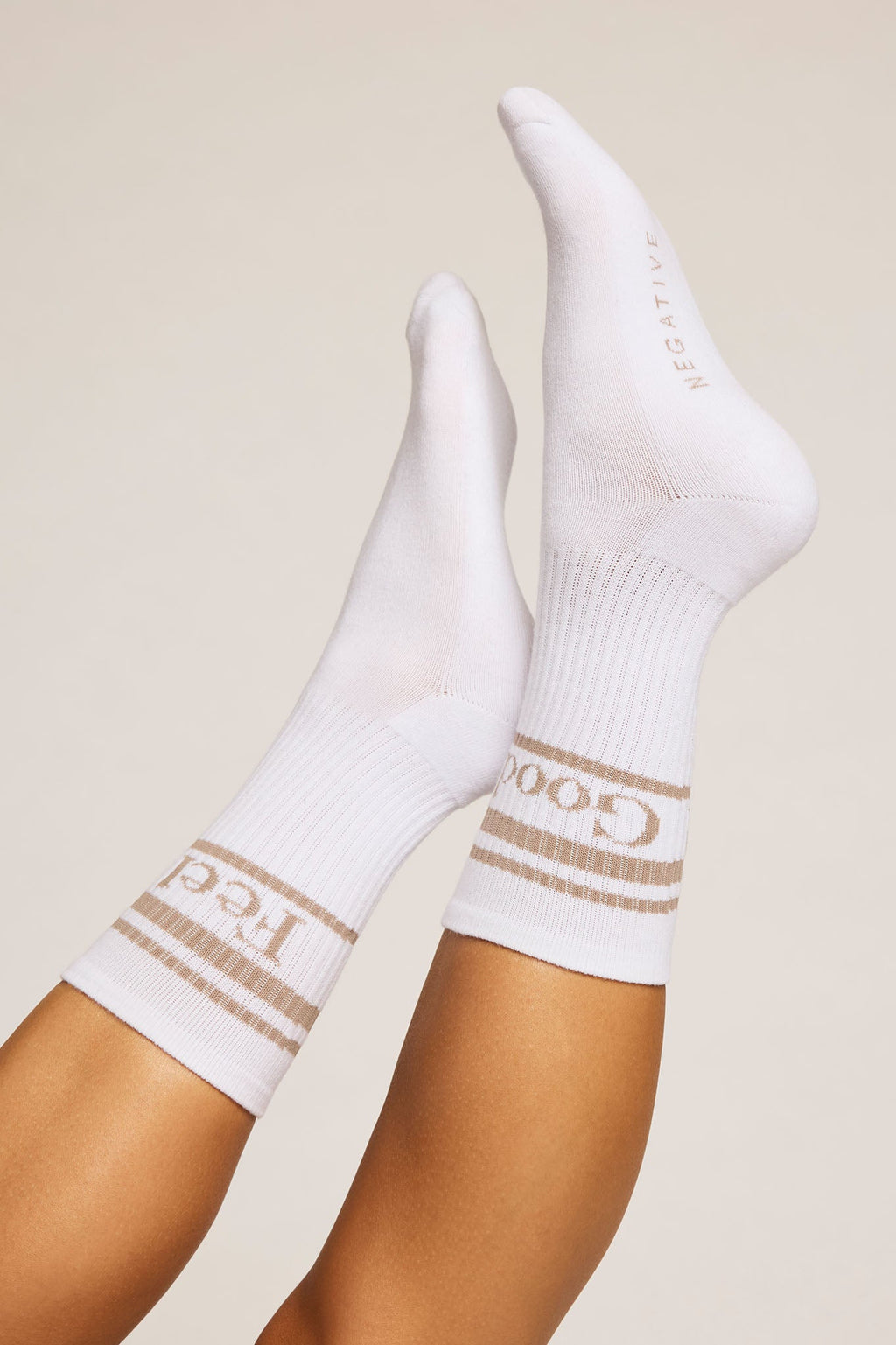 Feel Good Varsity Sock Trio in Toast (3-Pack)