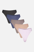 Base High Thong in Shadow (5-Pack)