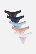 Sieve Thong in Cool (5-Pack)