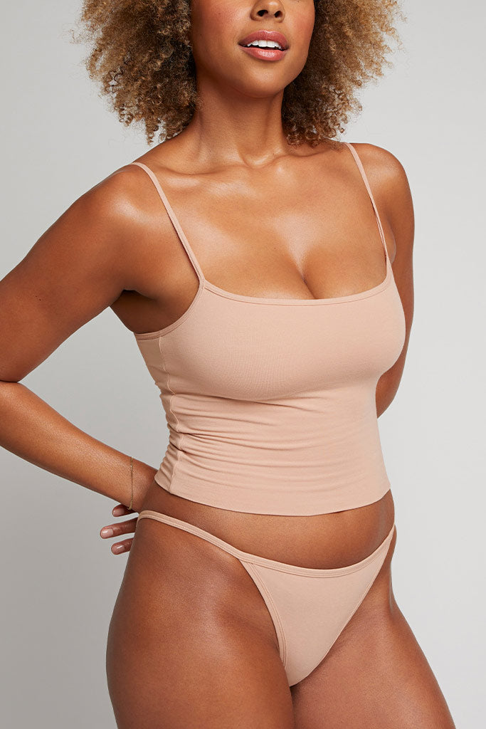 Cloud Cotton String Bikini in Honey (3-Pack)