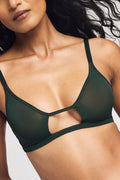 Sieve Cutout Bra in Cypress