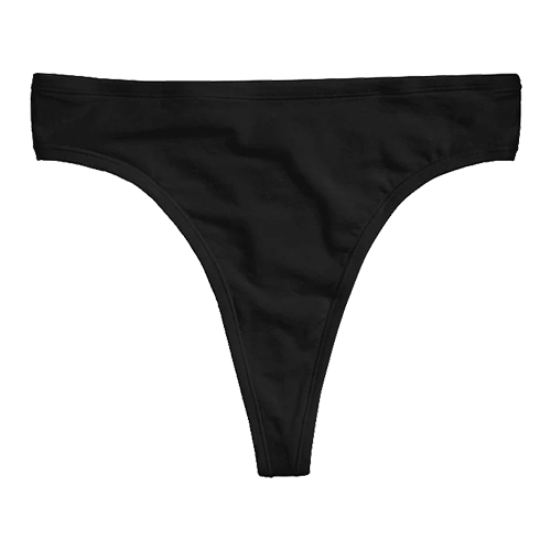 Cloud Cotton Thong in Black (3-Pack)