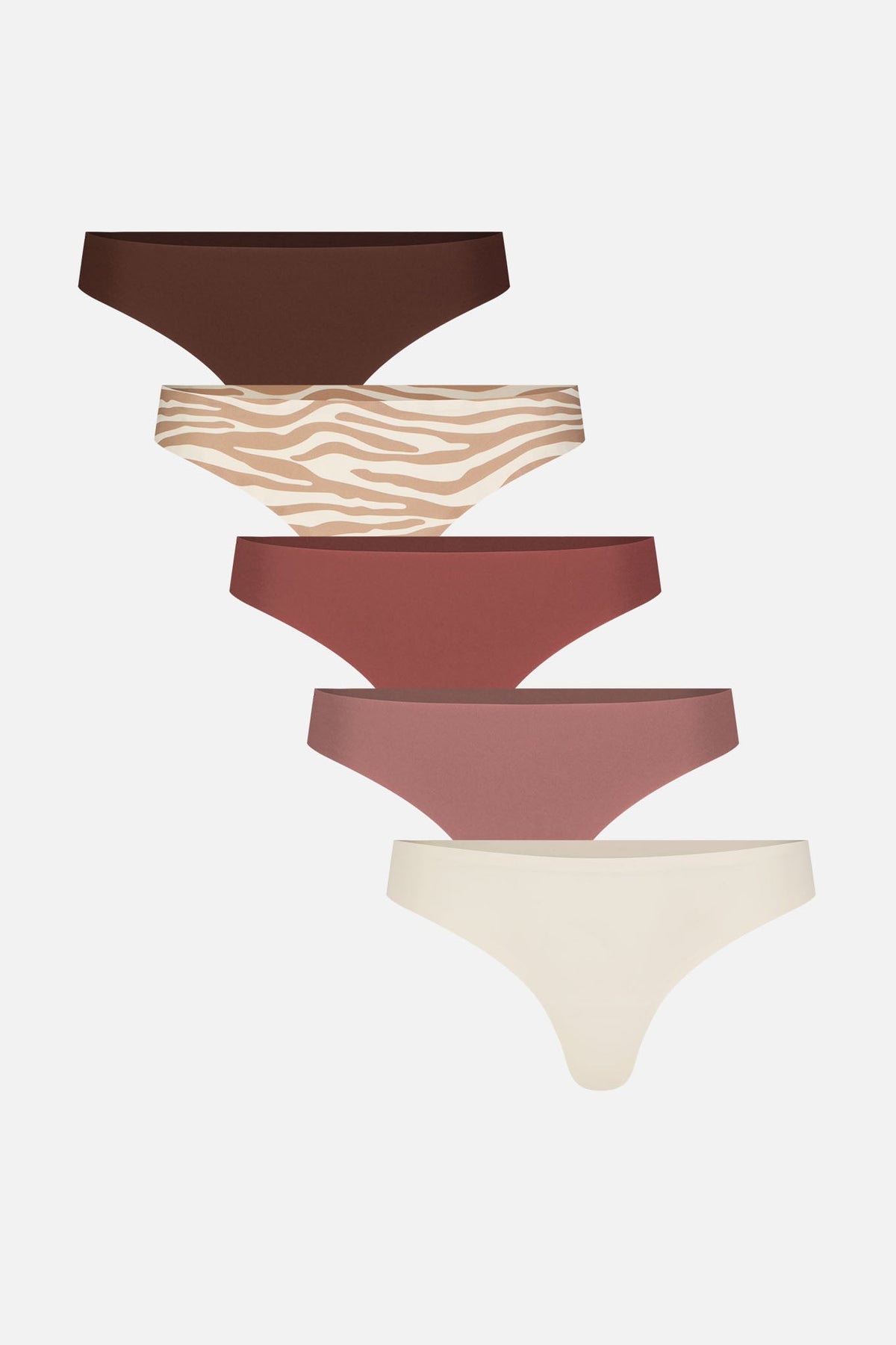 Base Low Thong in Reserve (5-Pack)