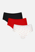 Cloud Cotton Boy Short in Black Cherry (3-Pack)