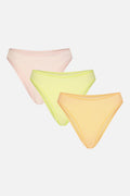 Cloud Cotton French Cut Brief in Rainbow Sherbet (3-Pack)