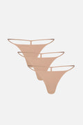 Glacé String Thong in Buff (3-Pack)