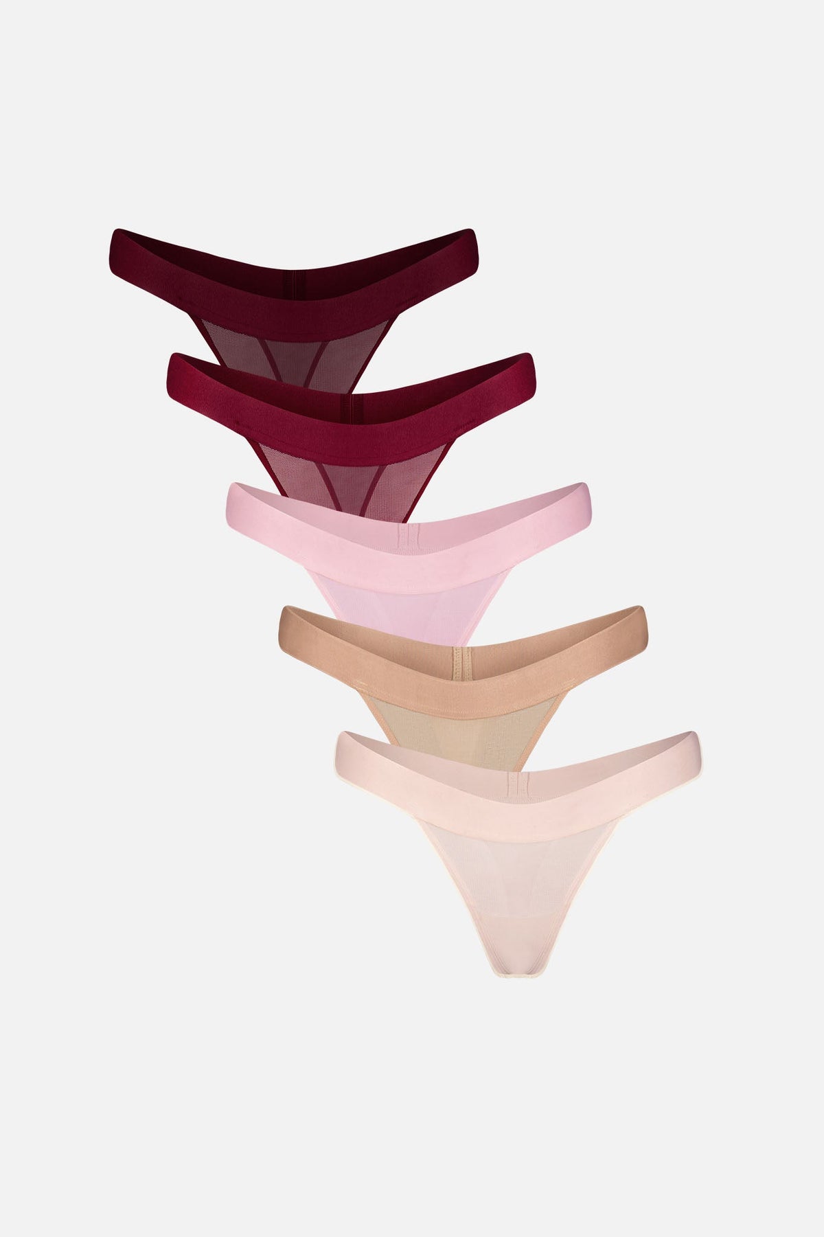 Sieve Thong in Dahlia (5-Pack)