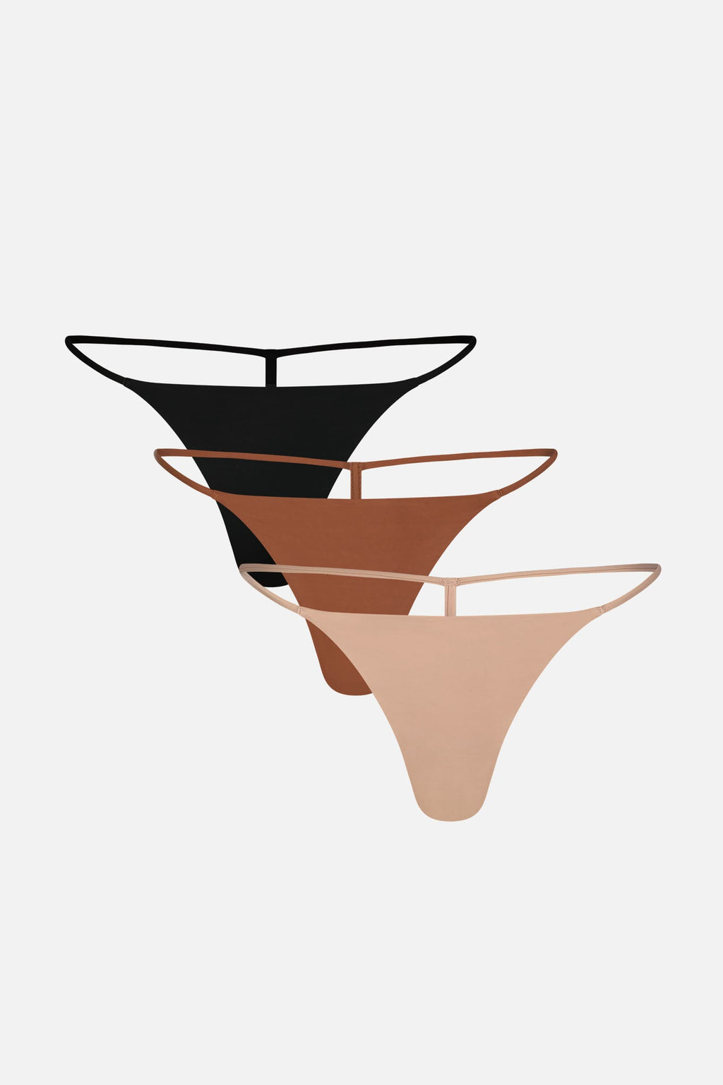 Glacé String Thong in Praline (3-Pack)