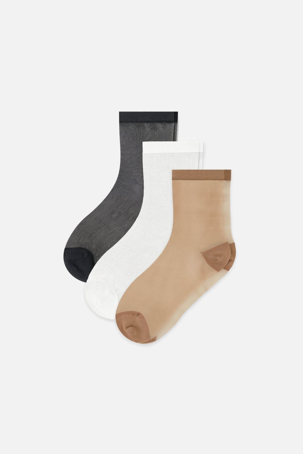 Fancy Mesh Sock in Essential (3-Pack)