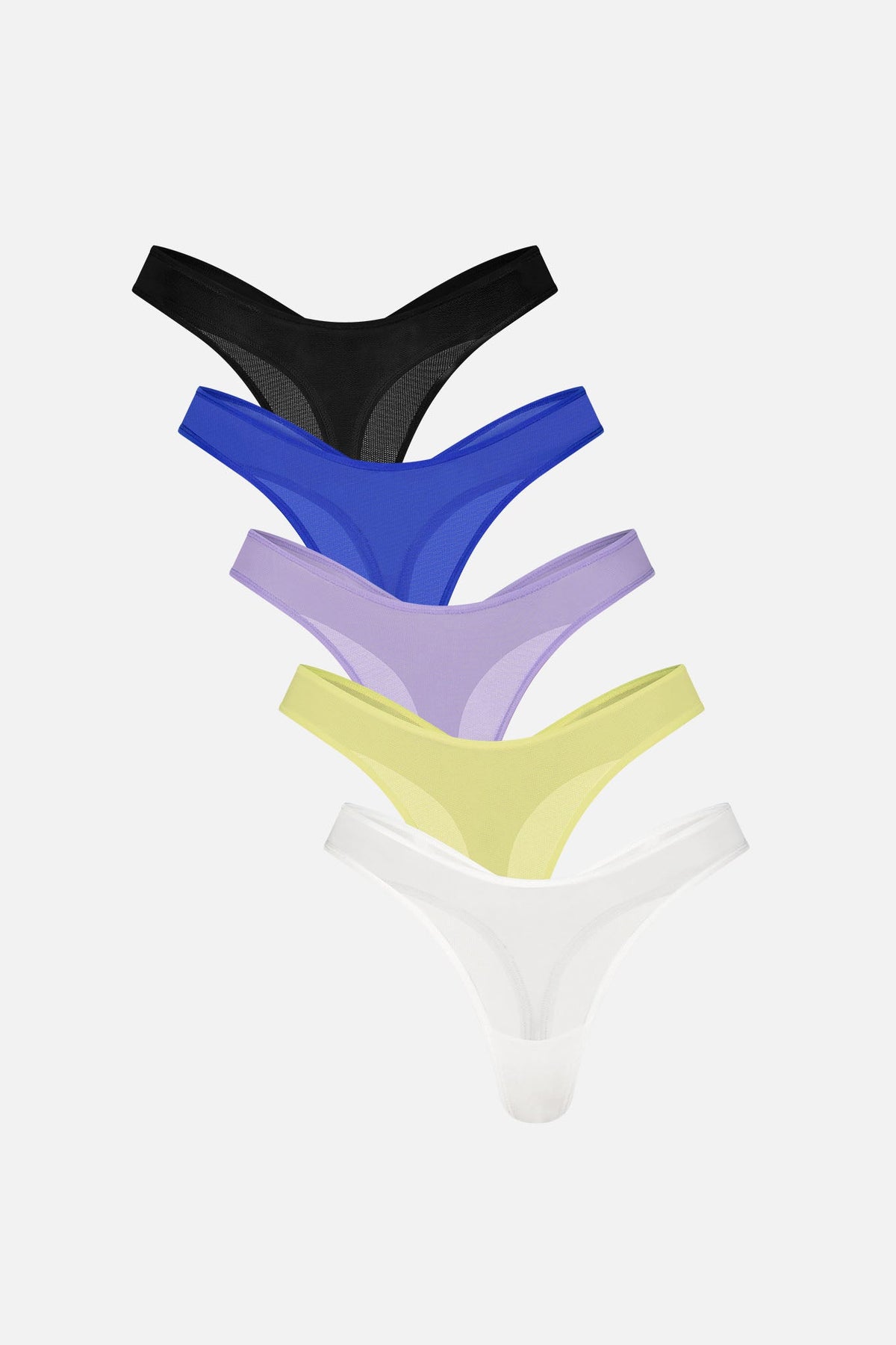 Sieve Dipped Thong in Electric (5-Pack)