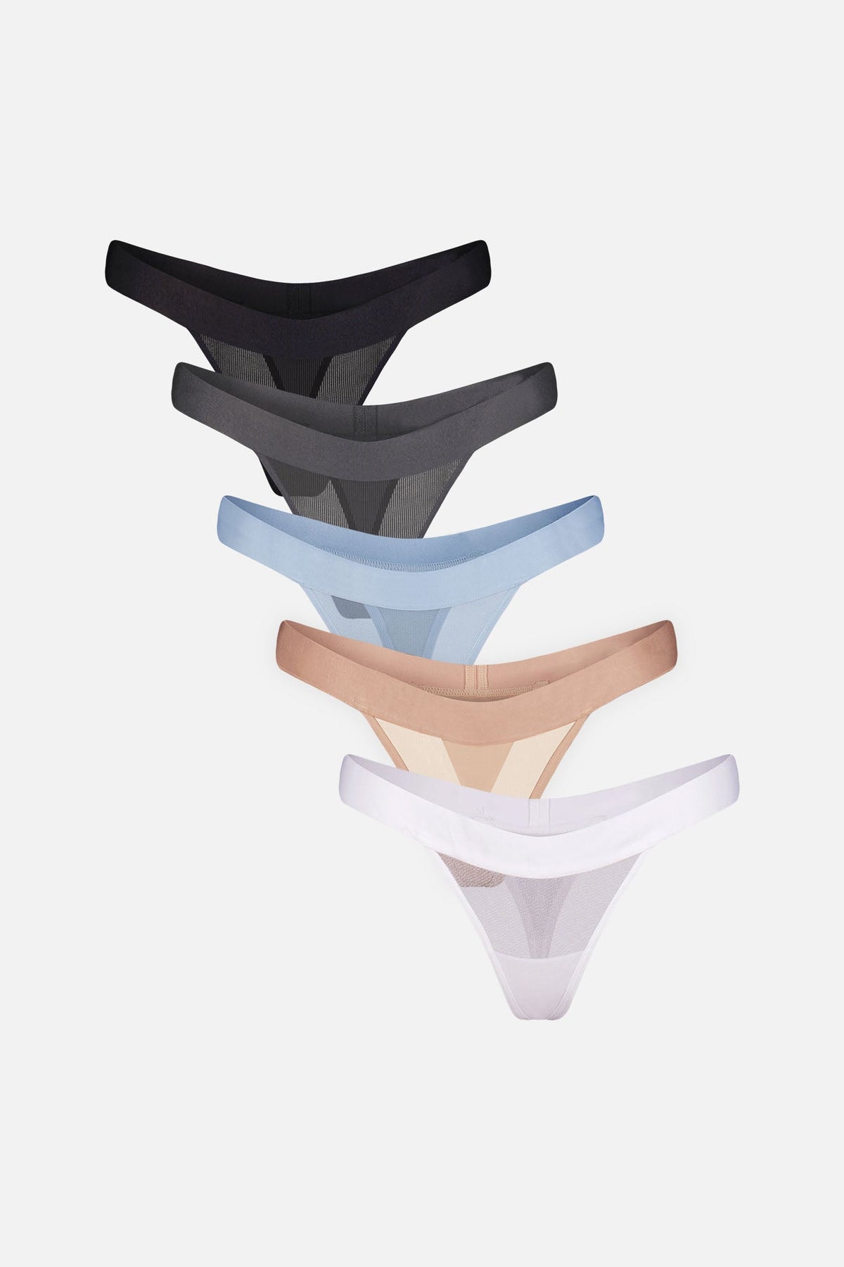 Sieve Thong in Shade (5-Pack)