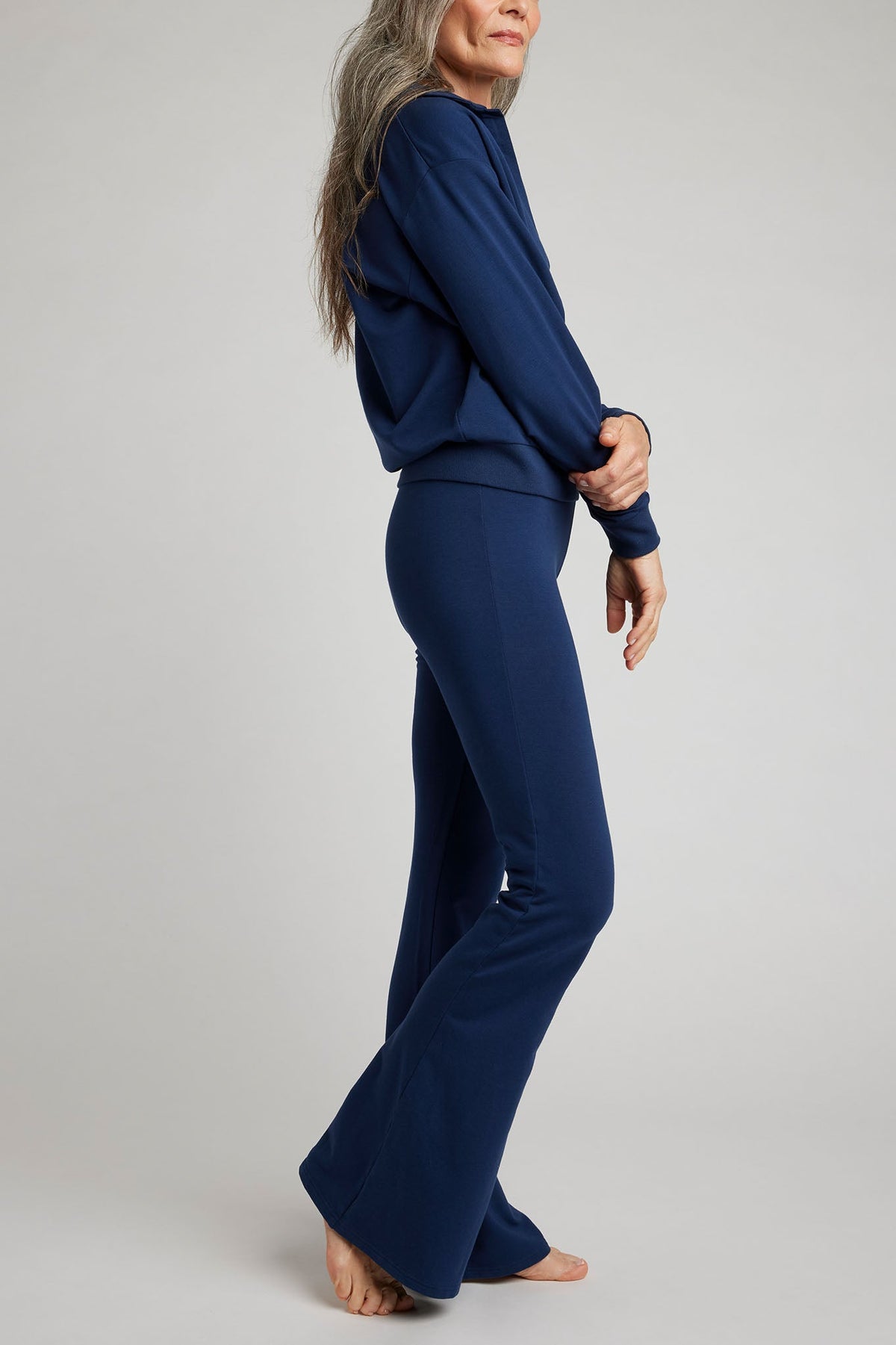 Club Flare Pant in Navy