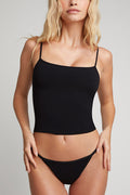 Cloud Cotton Bra Cami in Black