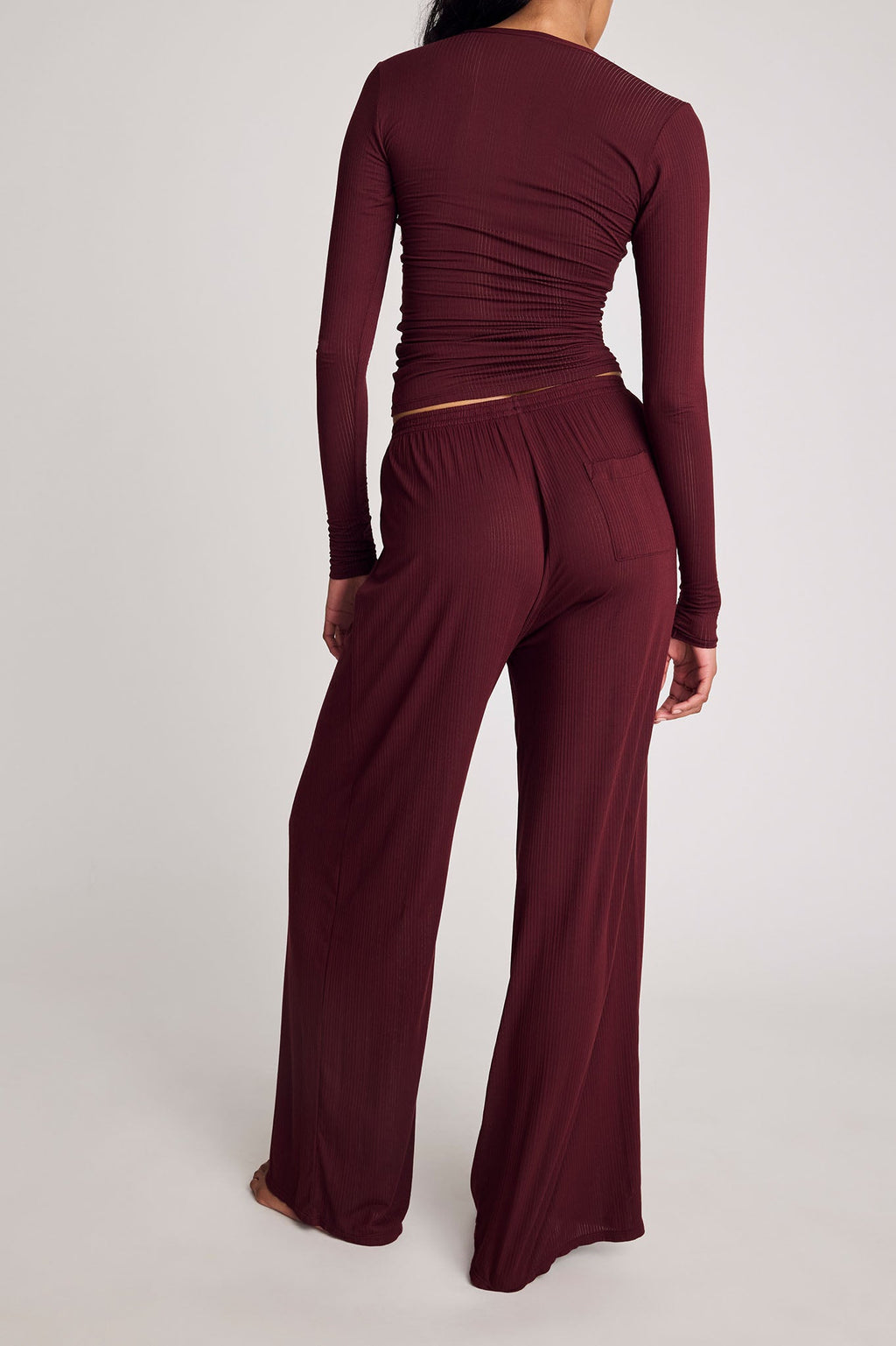 Whipped Track Pant in Garnet