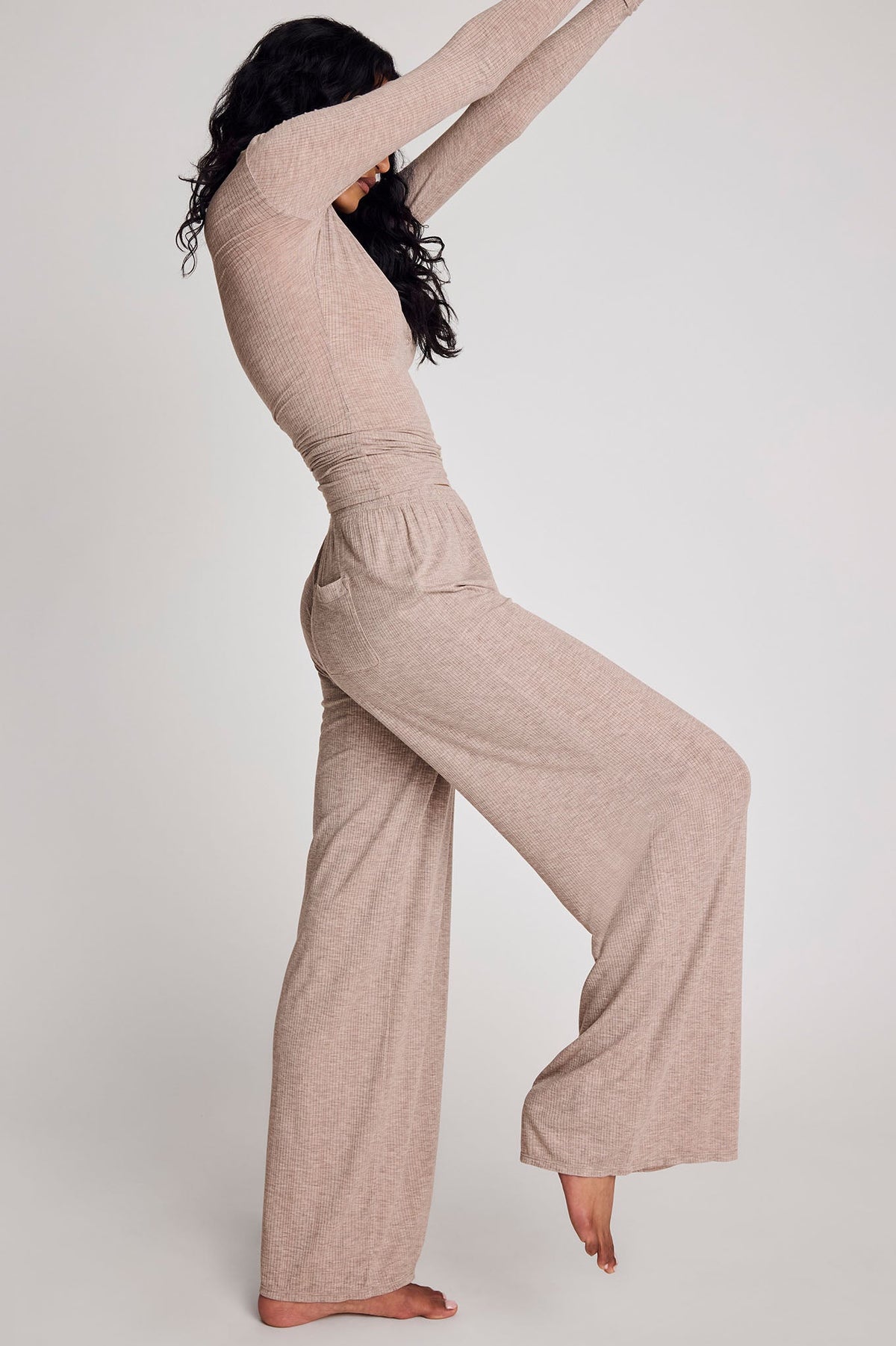 Whipped Track Pant in Mink