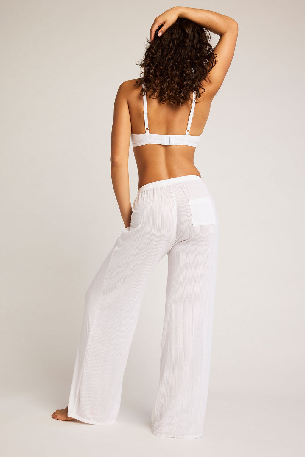 Whipped Track Pant in White