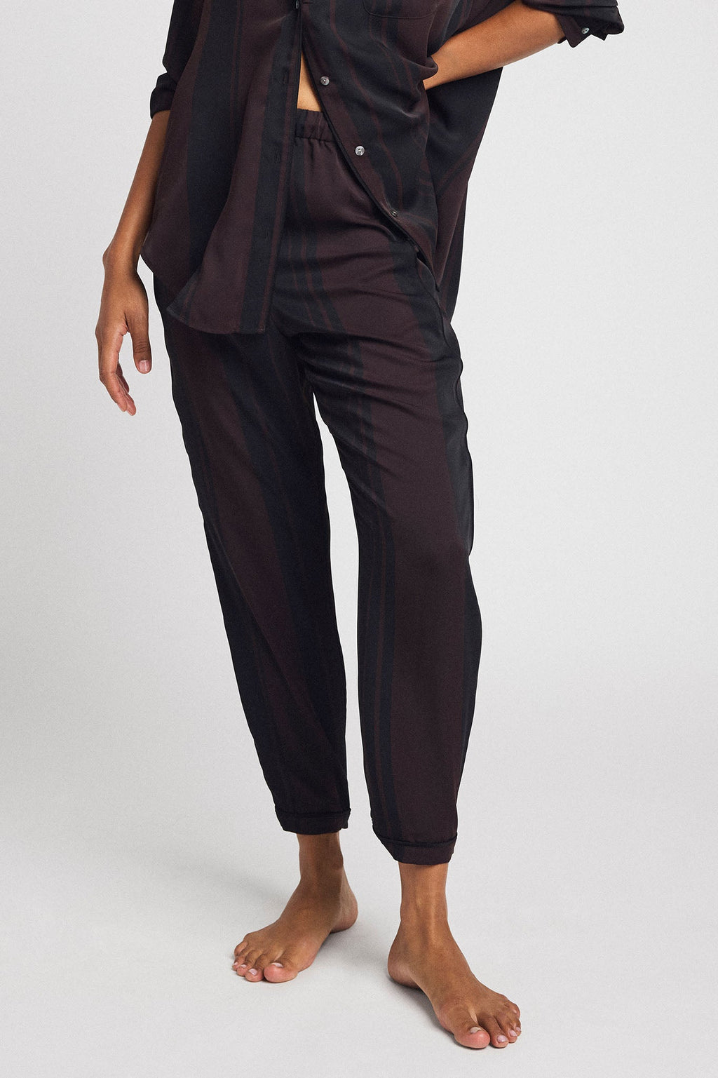 Supreme Jogger Pant in Ganache Stripe