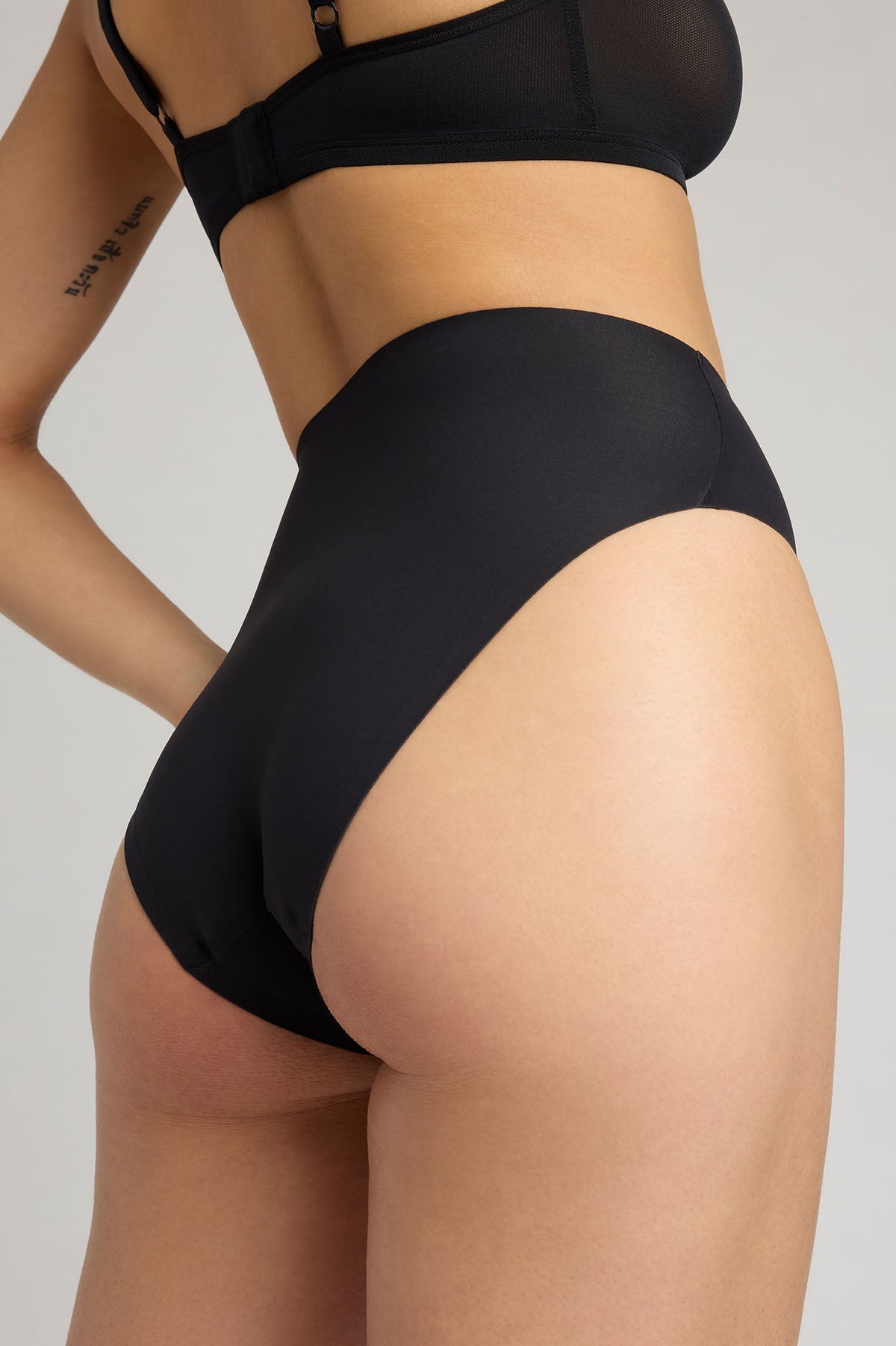Base High Rise Brief in Black (3-Pack)