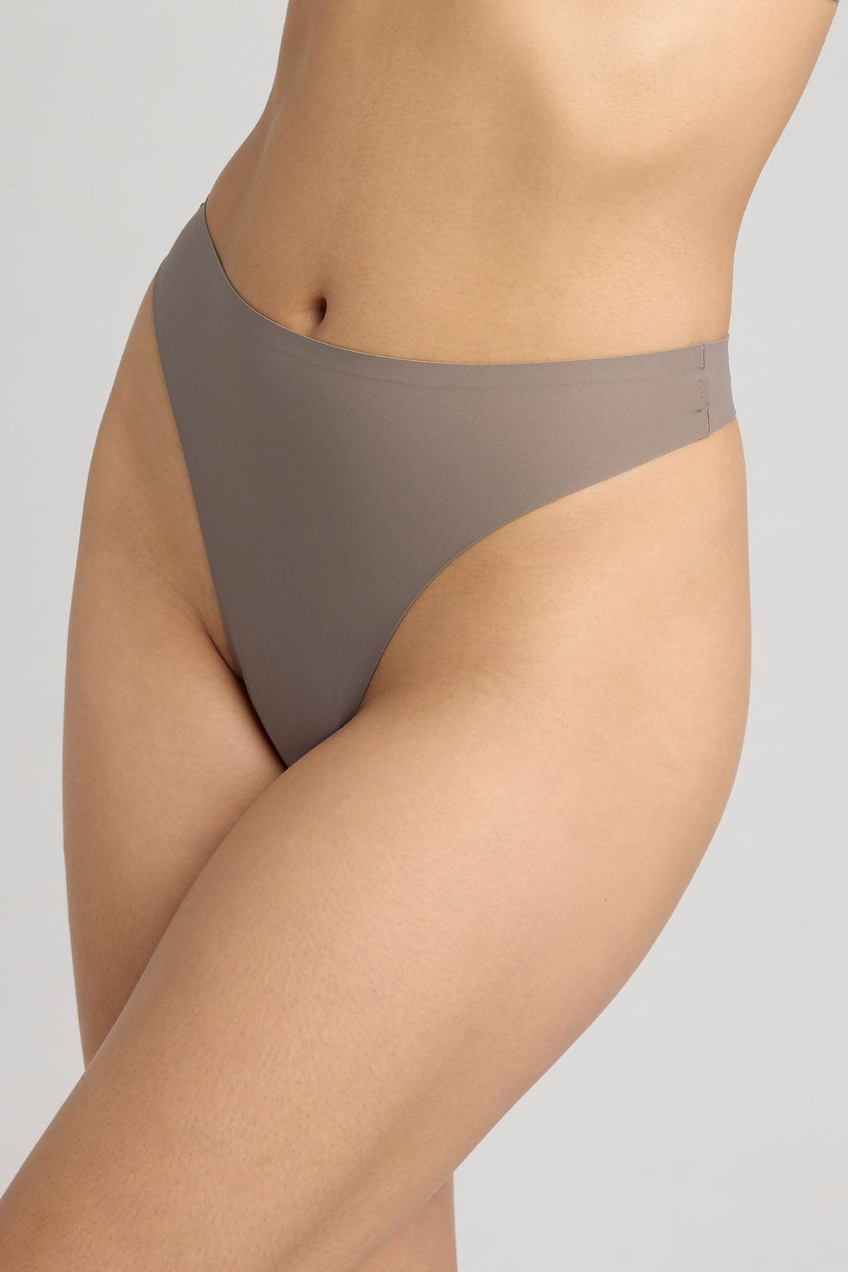 Base High Thong in Shadow (5-Pack)