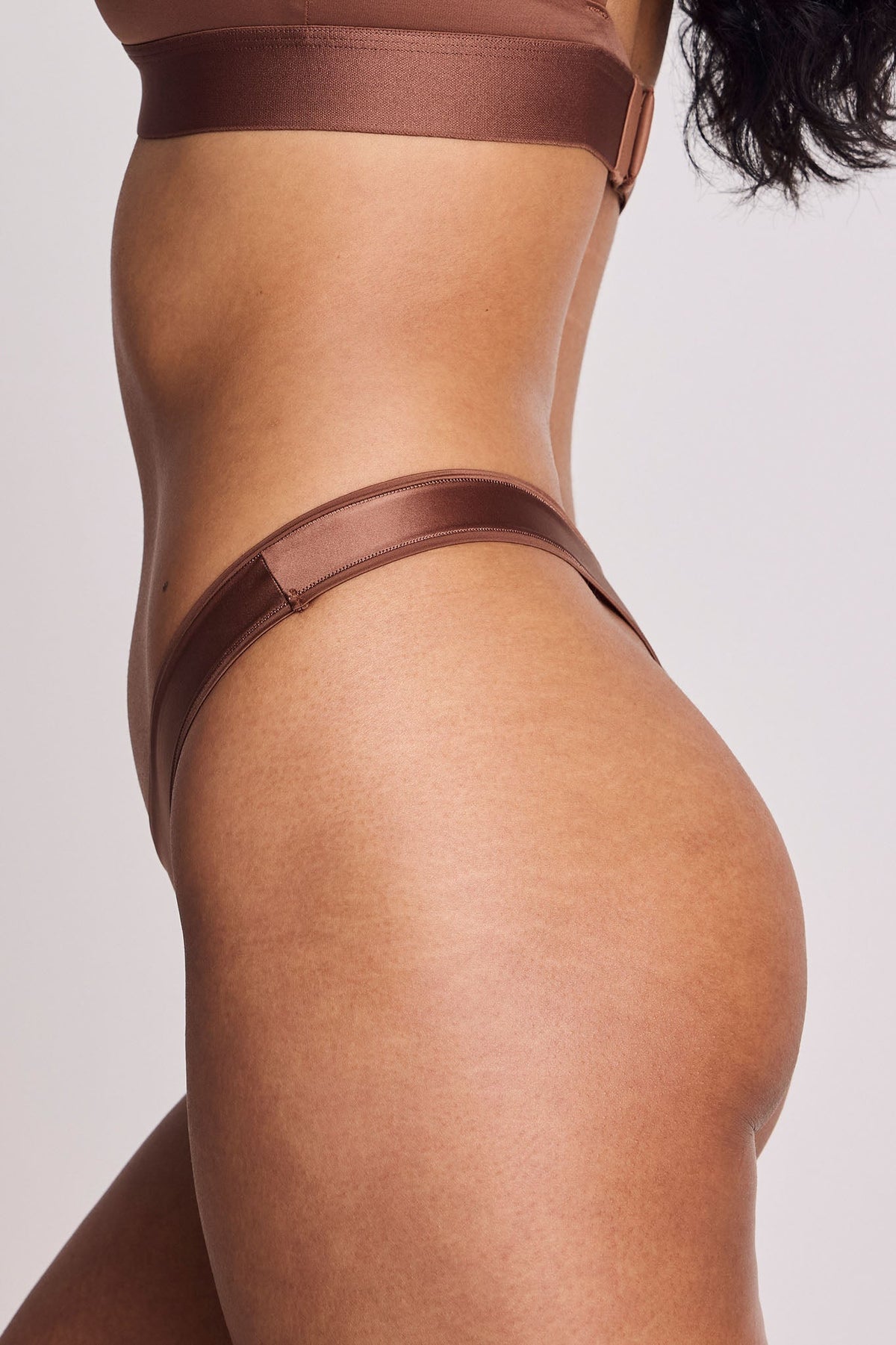 Glacé Dipped Thong in Praline (3-Pack)